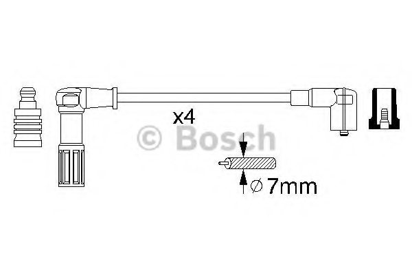 BOSCH 0 356 912 964 Ignition Cable Kit